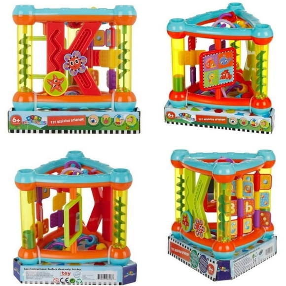 Vibrant Activity Triangle Toy for Kids - Picture 2 of 8